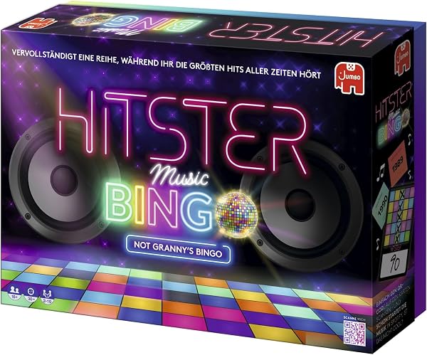 Besuche den Hitster- Hitster Bingo, Musik-Brettspiel, ab 12 Jahren, 2-6 Spieler, Perfekt für Spielabende, Partys und Familienspaß, Deutsch (DE), Från 16 år in use