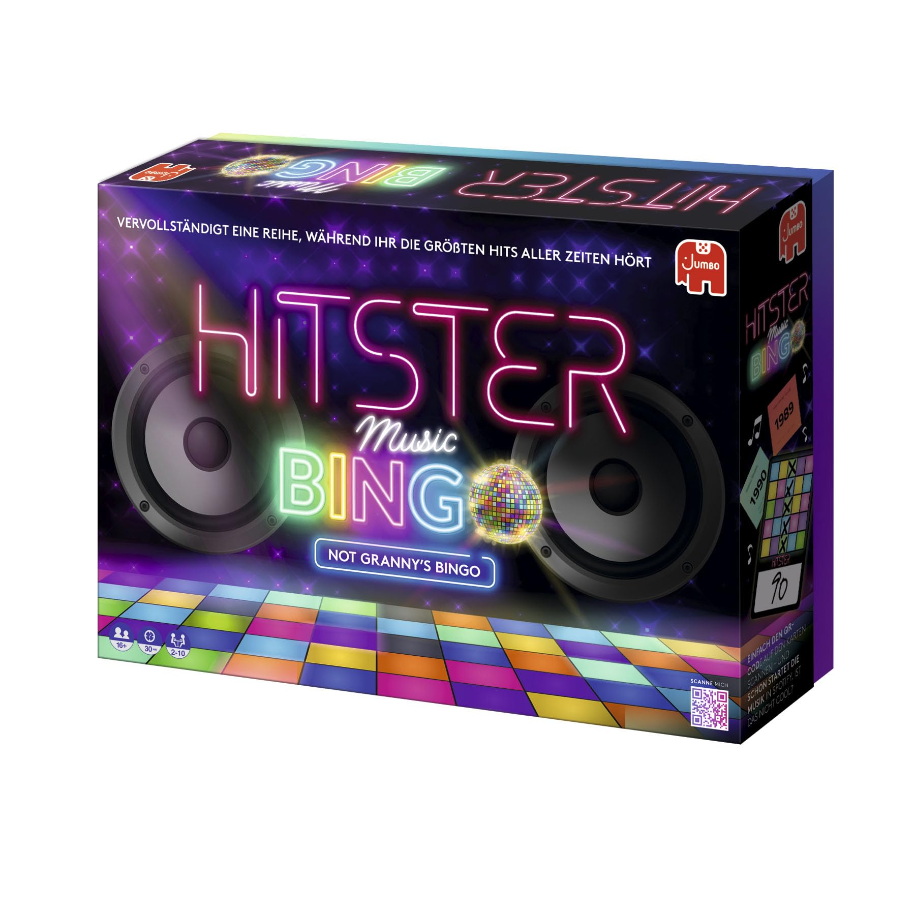 Besuche den Hitster- Hitster Bingo, Musik-Brettspiel, ab 12 Jahren, 2-6 Spieler, Perfekt für Spielabende, Partys und Familienspaß, Deutsch (DE), Från 16 år in use