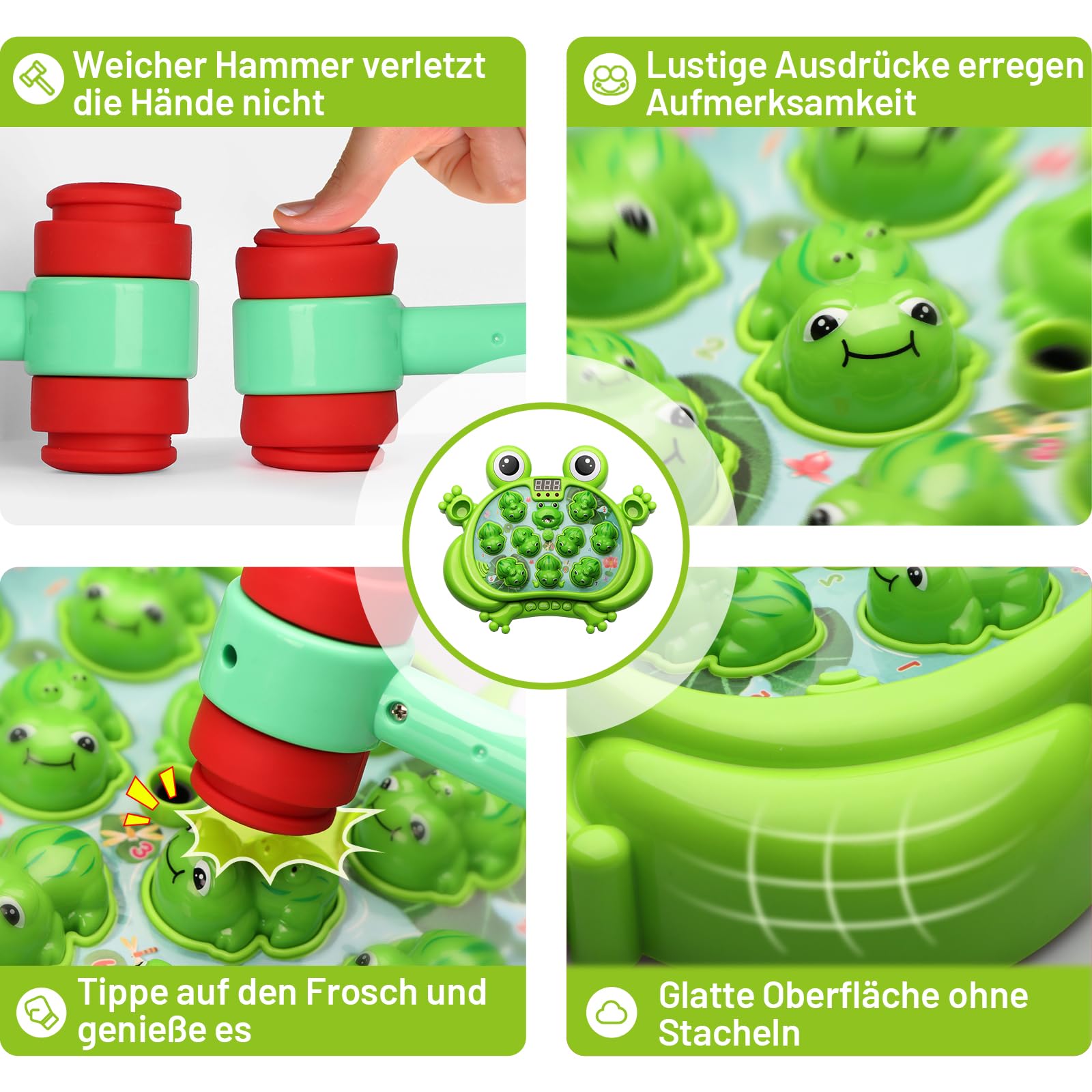 Hot Bee Spielzeug für 2 3 4 5 Jahre alt Junge Mädchen Hammerspielzeug für ab 2 Jahren Kleinkinder Kinderspielzeug Geburtstag-Geschenk für Kinder Alter 2-5 Frühes Lernspielzeug Hammerspiel Klopfspiel