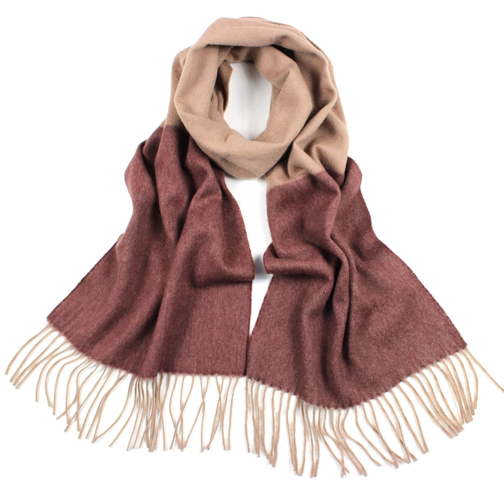 Bufanda de cachemira para mujer, elegante borlas con rayas largas, para invierno, cumpleaños, día de San Valentín, regalo de boda