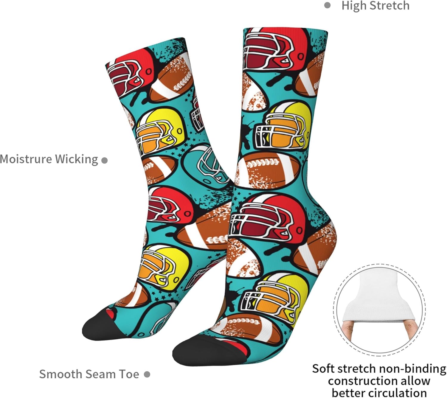 Women's Casual Socks,Funny Novelty Crew Socks Birthday Anniversary St.Patricks Easter Gifts - Image 4