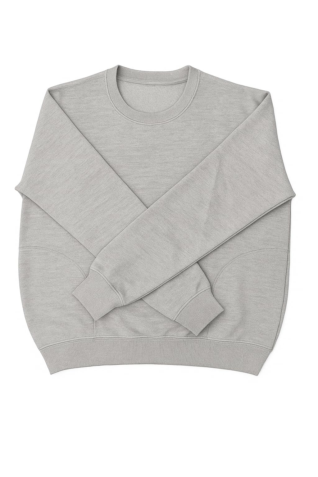 Women's Lavender Crewneck Sweatshirt, Long Sleeve Pullover, Casual Ribbed Hem-image-49