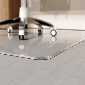 MESAILUP Office Chair Mat 48" x 60" for Carpet and Hardwood Floor, Beveled Edge Clear Chair Mats for a Smooth Glide and Easy Roll On/Off, Hard Heavy Duty and Non-Slip Pad Floor Ultimate Desk Chair Mat