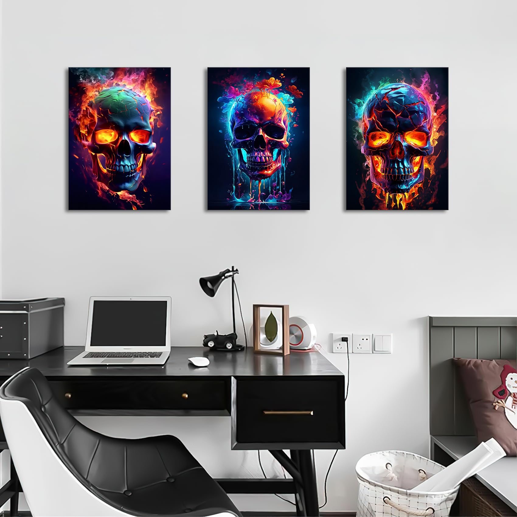 3 Pcs Wooden Framed Canvas Wall Art Set Bohemian Sage Green Canvas Prints Poster Geometric Line Beige Green Pictures for Living Room Bedroom Dinning Room Hallway Stairs Wall Decor 30x40cm x3pcs — view 58