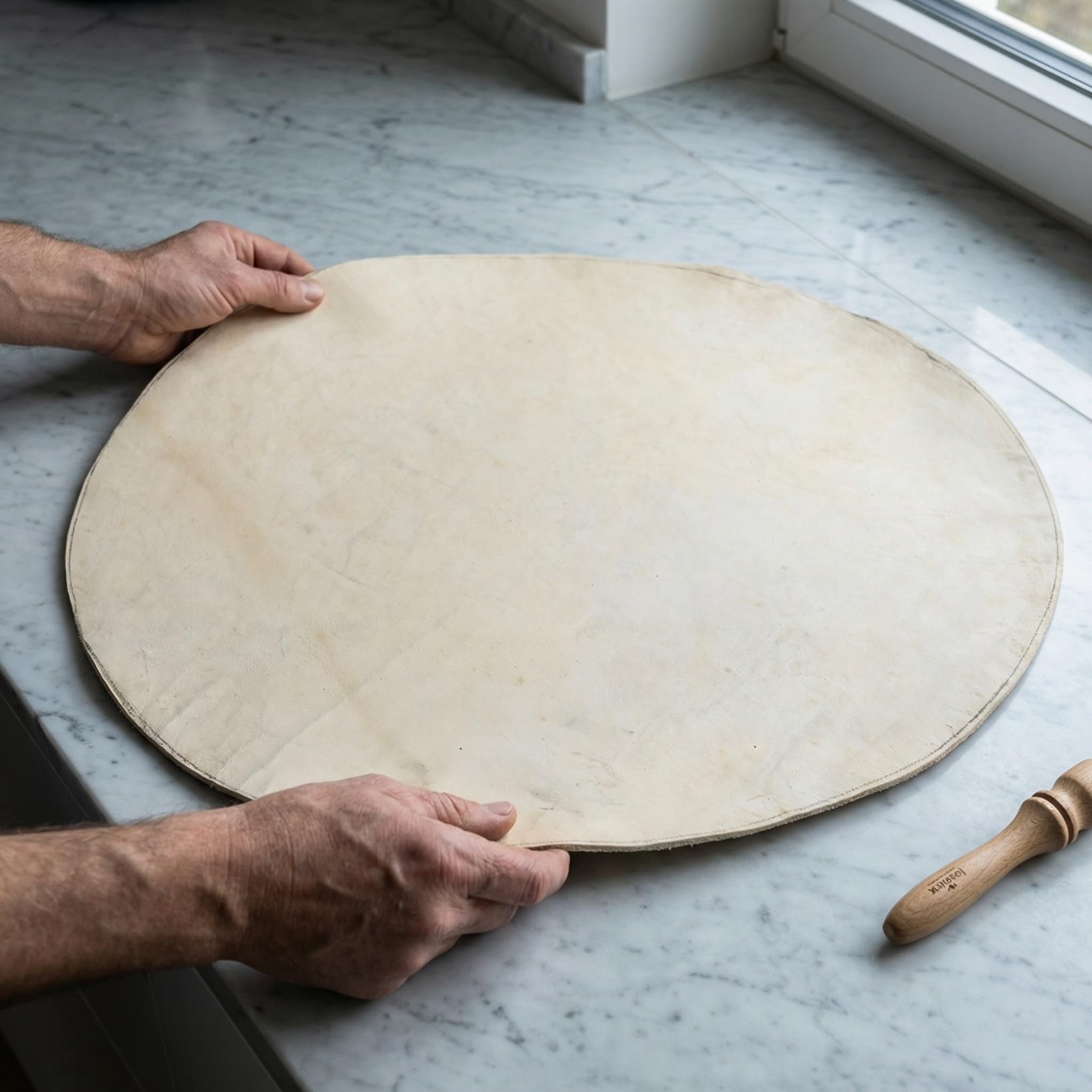 Abaodam Percussion Trommelfell 50 Cm Ziegenhaut Trommelfell Für Afrikanische Instrumente Reißfestes Ersatzfell Musikalisches Percussion Teil