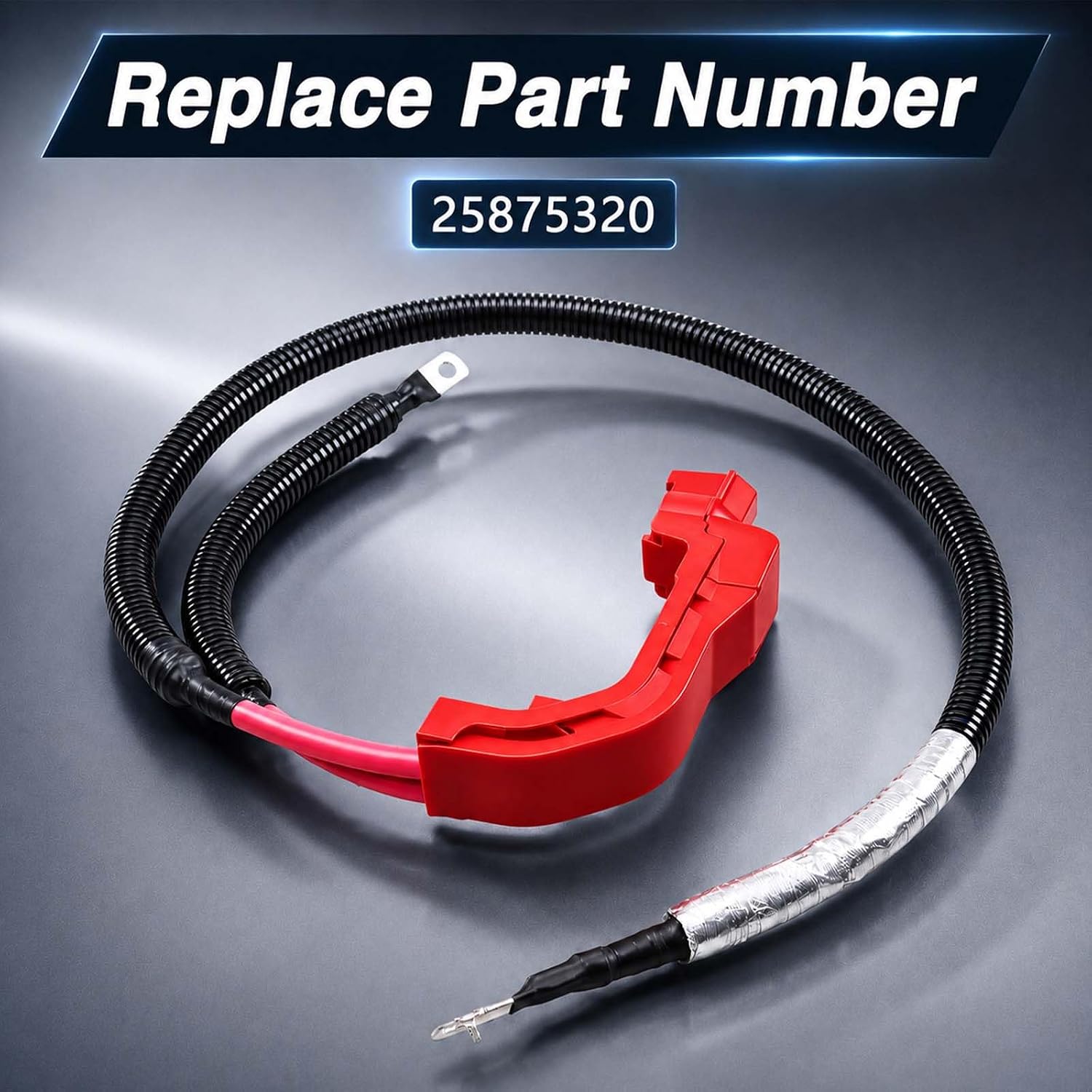 FUSCH Starter Solenoid Cable Positive Battery Cables Compatible with Chevy Silverado Suburban Tahoe Avalanche/GMC Sierra Yukon/Cadillac Escalade Replace#: 25875320