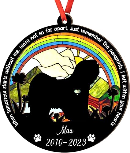 Miniatura 56 de Adorno de atrapasoles de setter irlandés personalizado, adorno de Navidad de Setter irlandés, regalo para perro amante, setter irlandés