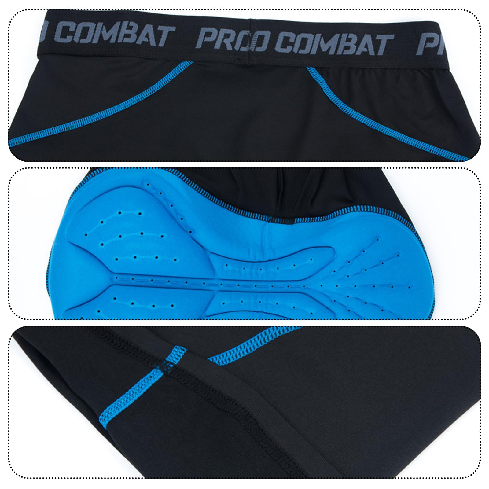 BDSHUNBF Culotte Ciclismo Hombre - Pantalón Corto Acolchado 3D para MTB y Bicicleta, Cómodo y Transpirable