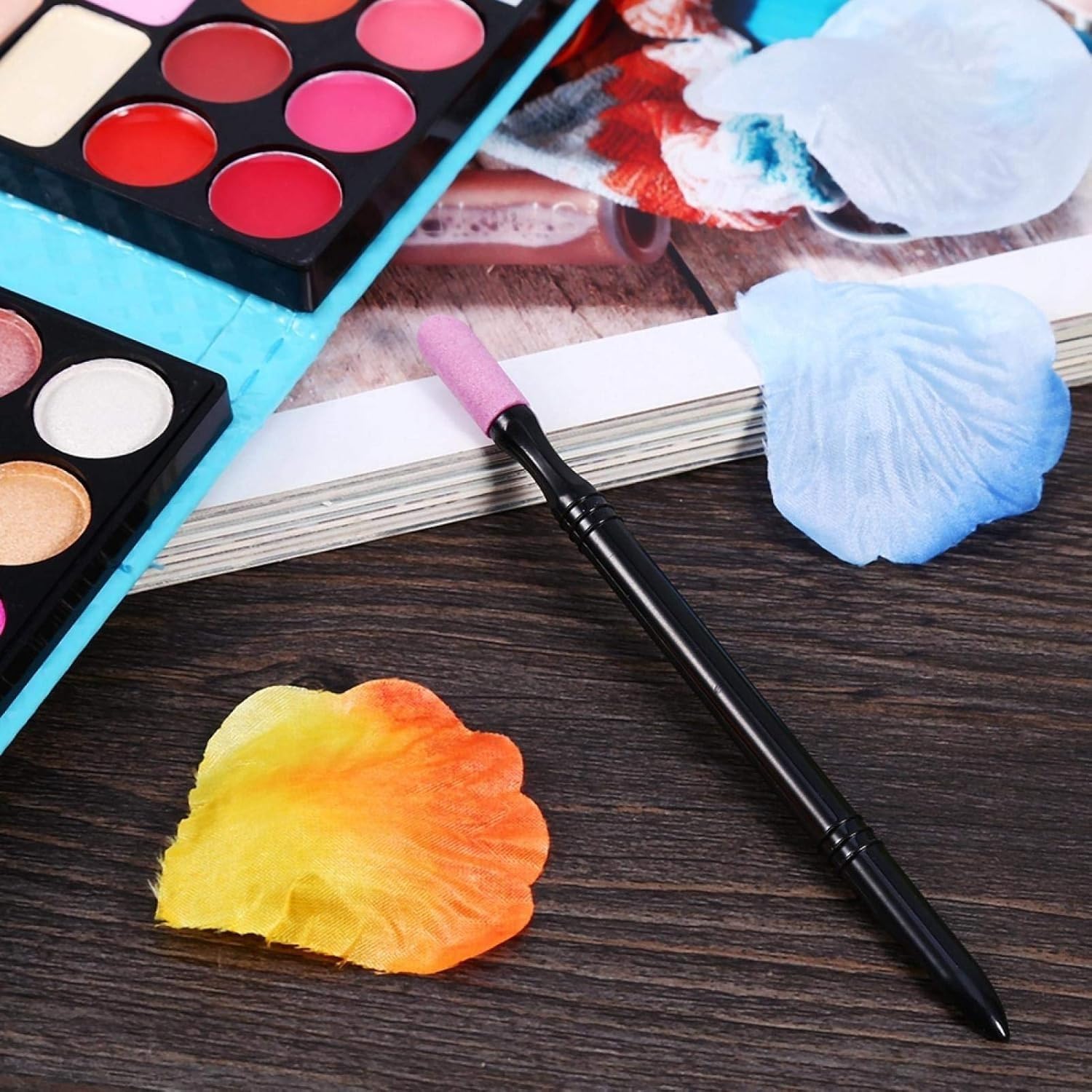 3PCS Portable Quartz Polishing Pen Nail File Cuticle Pusher Dead Skin Remover Trimmer Buffer Manicure Tools — view 7