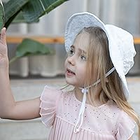 Vista 58 de SimpliKids Sombrero de sol para bebé de ala ancha con protección solar UPF 50+ UV Ray Azul claro #1