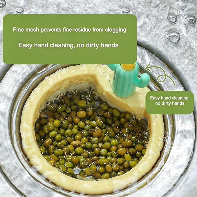 Colador de Cocina Cactus para Fregadero 2 pzas Verde miniatura 4