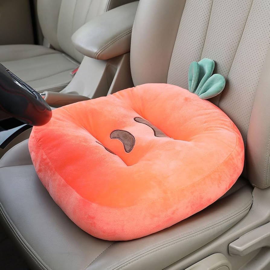 Pick you クッション　rest cushion Amazon.com: YUNZLAN Cute Cartoon Car Heightening Seat