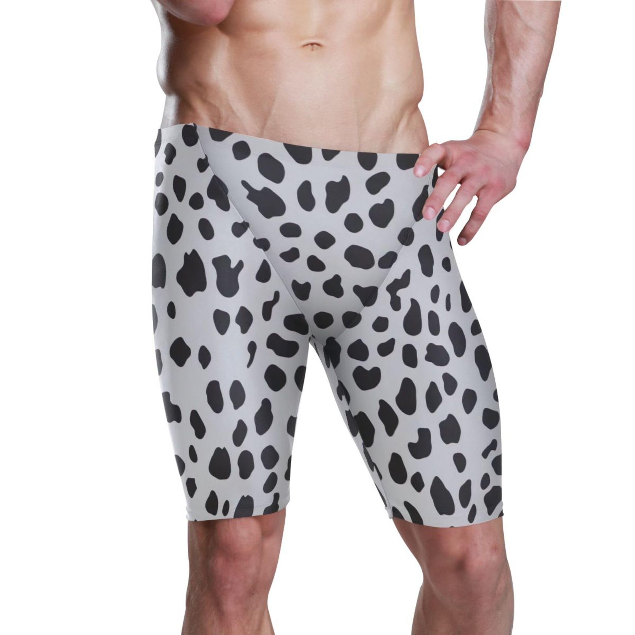 UMIRIKO Leopard Men's Swimsuit Swim Jammers L B0401149