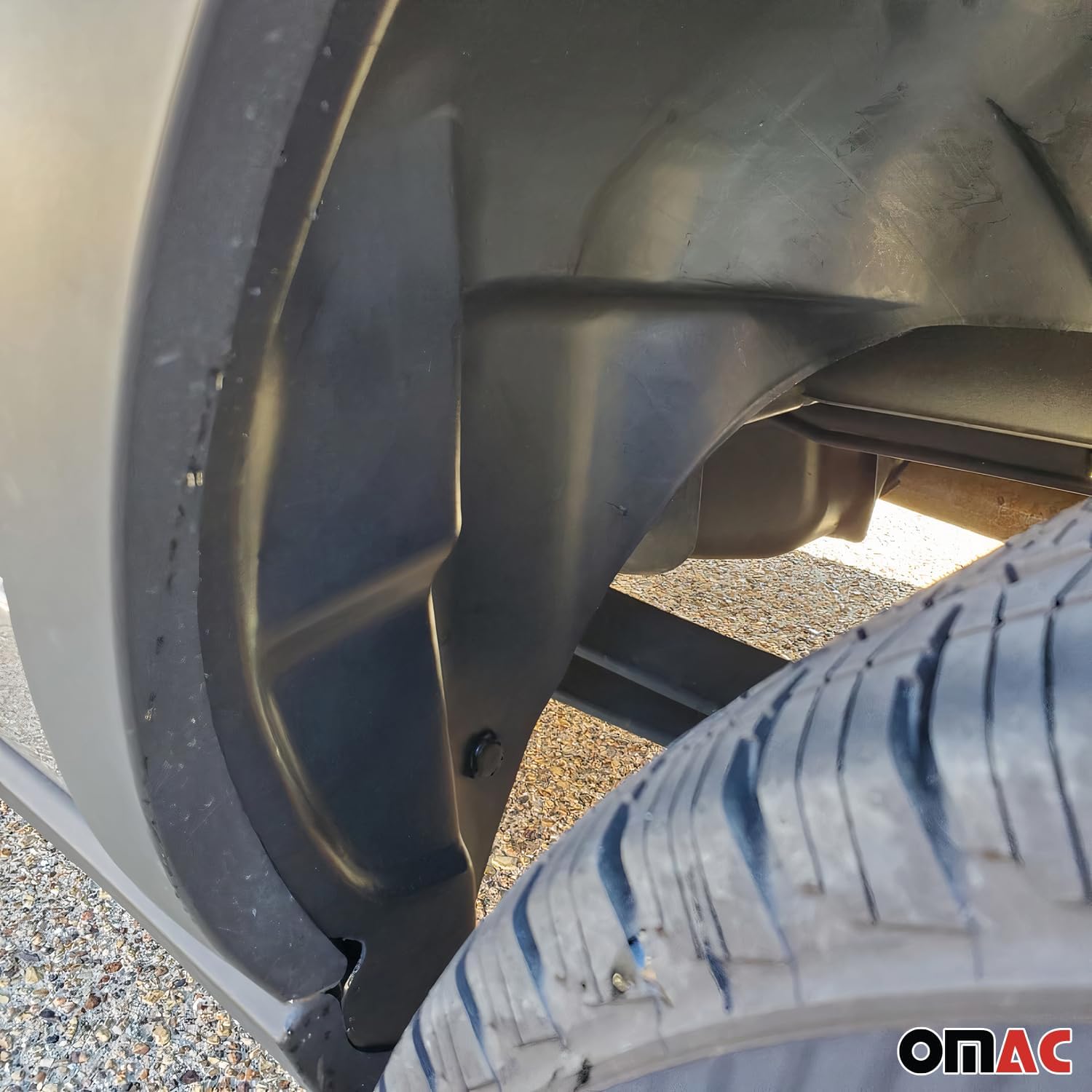 OMAC Car Fender Guard Front Rear Set Fits Ford Transit 2015-2025 RWD 2 Pieces of Wheel Well Liners