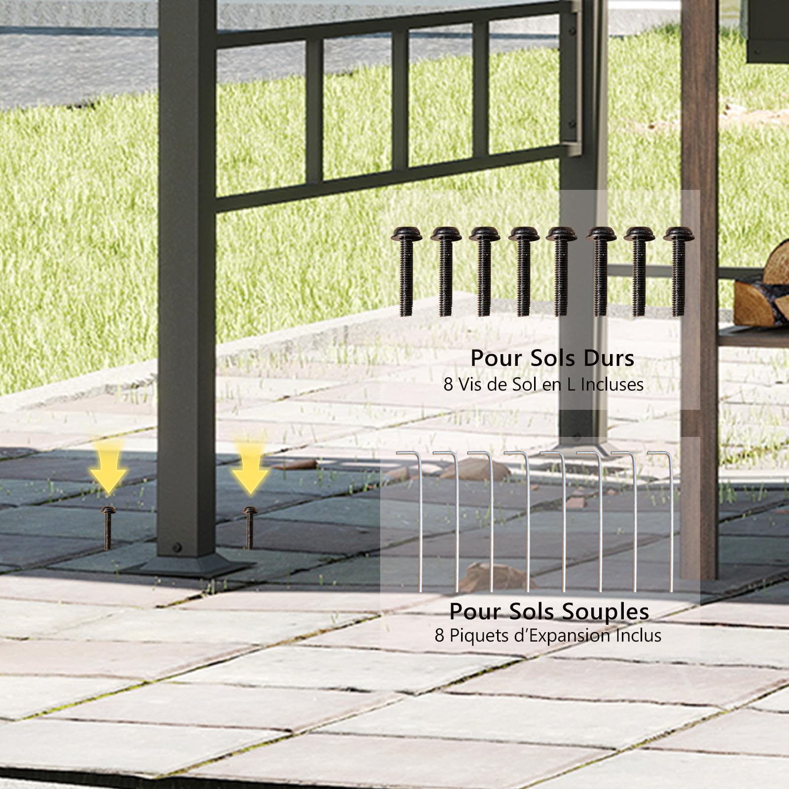 RELAX4LIFE Abri Barbecue Exterieur | Tonnelle Barbecue Exterieur