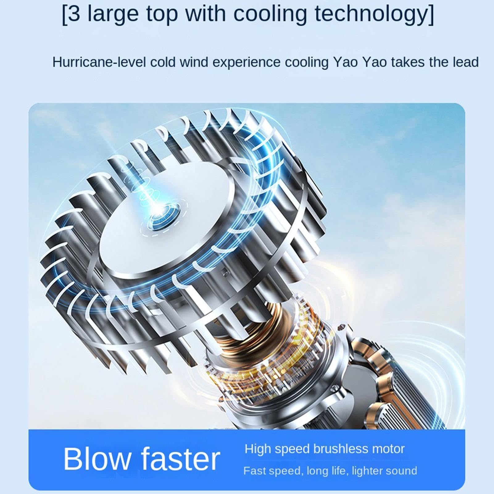 Ventilatore senza pale Con box per aromaterapia 6 velocità ricaricabile | Con luce e timer ventilatore da scrivania per Camera di , Ufficio, Comodino, Viaggio