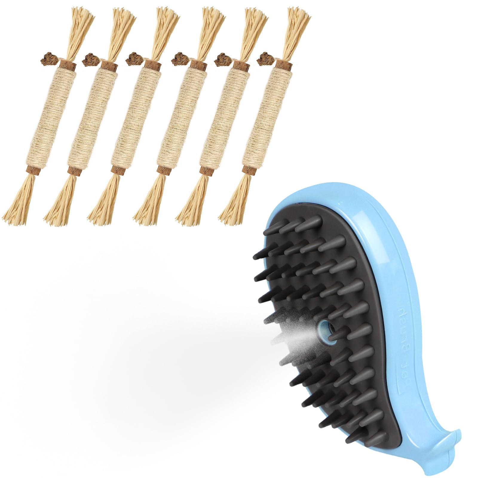 Cat Accessories for Indoor Cats - Cat Chew Toys & Cat Steam Brush