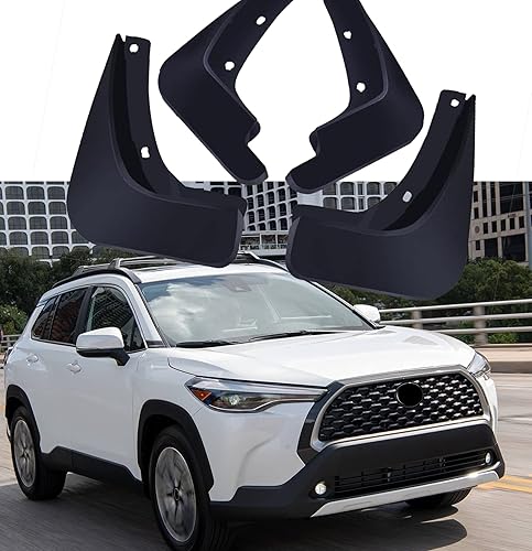 Juego de 4 guardabarros delantero y trasero para Toyota Corolla Cross 2022, guardabarros delantero y trasero