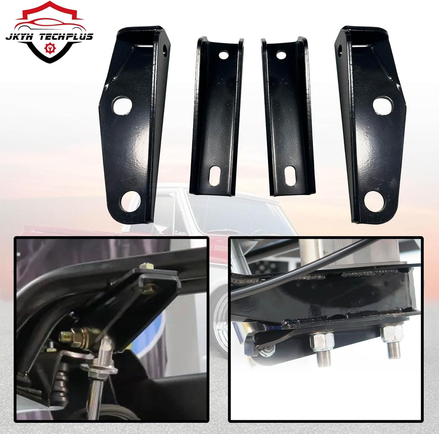 Rear Shock Relocation Conversion Kit For Chevy C10 for GMC Pickup 1963-1972 for GMC 1000, 1000 Series, C15/C1500 Pickup 1963-1972 Pickup Lowered more than 3'' Pickup Truck