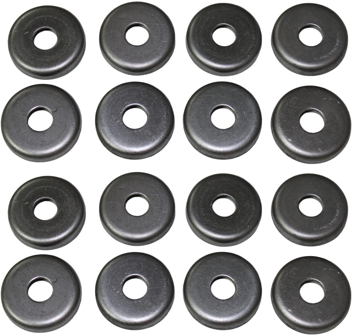Steel Weld Cups for Iron Patio Furniture Legs for 1 1/4" Round Inserts (16)
