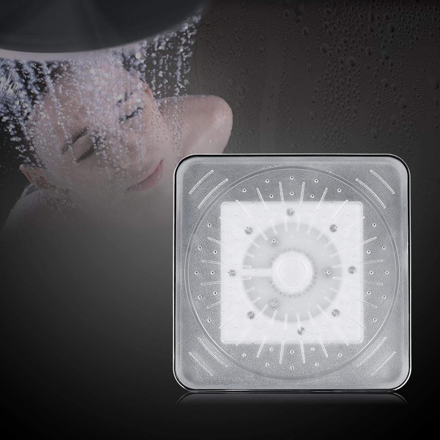 Shower Spray Head - 7 Color LED Light Shower Head Romantic Light Water Bath Home Bathroom Shower Head No Batteries No Wire Needed