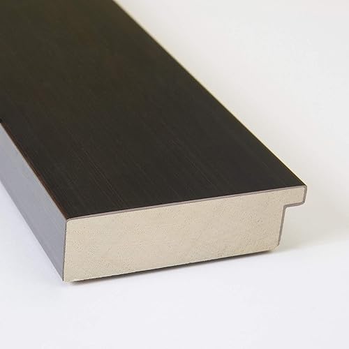 Miniatura 2 de Amanti Art Espejo de baño de madera, espejo de pared Portico Espresso para usar como espejo de tocador de baño sobre fregadero (29.75 x 23.75