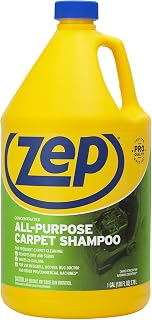 Zep Carpet Shampoo Concentrate 1 Gallon ZUCEC128 - Pro Formula Removes Dirt & Stains for Bissell, Hoover, Rug Doctor Machines