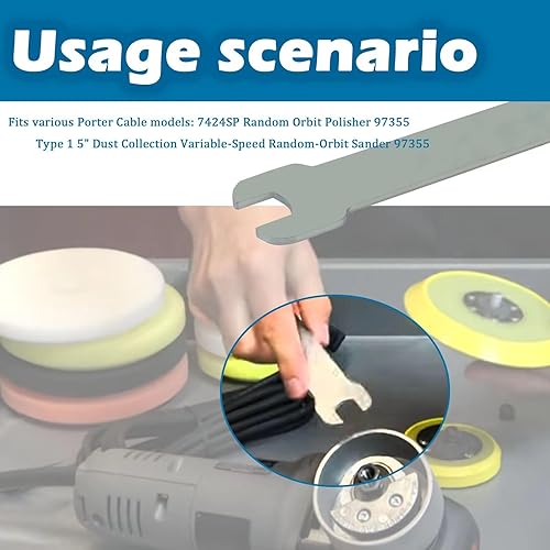 Miniatura 5 de Llave de cable de metal 692900 para lijadora de cable Porter y pulidora 7335,7336,7424-2Pack