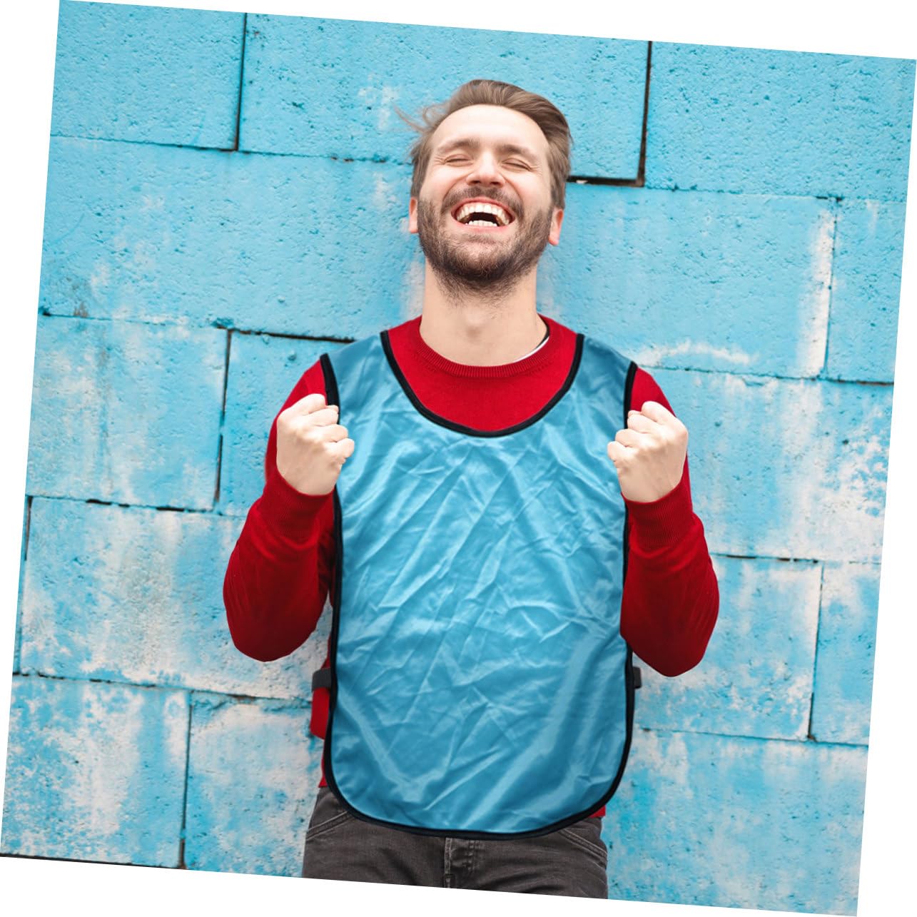 12 Stück Mesh Trainingsweste aus Polyester für Kinder, Sommer