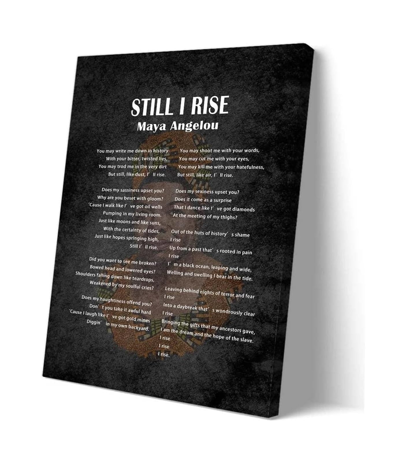 ISMCGPLHPT Motivational Quote Poster, Uplifting and Empowering Poem Wall-Art, Inspirational Words Print for Home Office, Living Room, Library(Unframed,12X18inch(30X45cm))