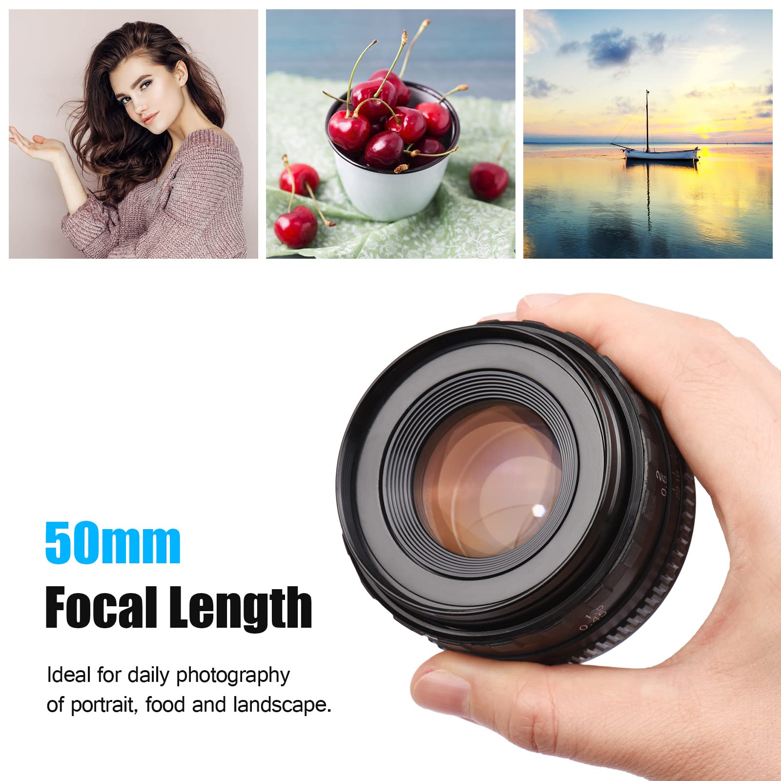 50 mm F1 7 duża przysłona ręczna ostrość obiektywu aparatu PK zamiennik dla kamer pełnoklatkowych K1 K-1 Mark II