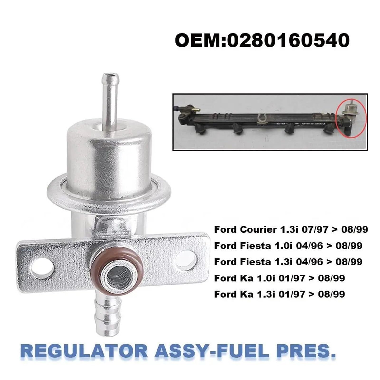 Regulator ciśnienia paliwa,Compatible With Forda
