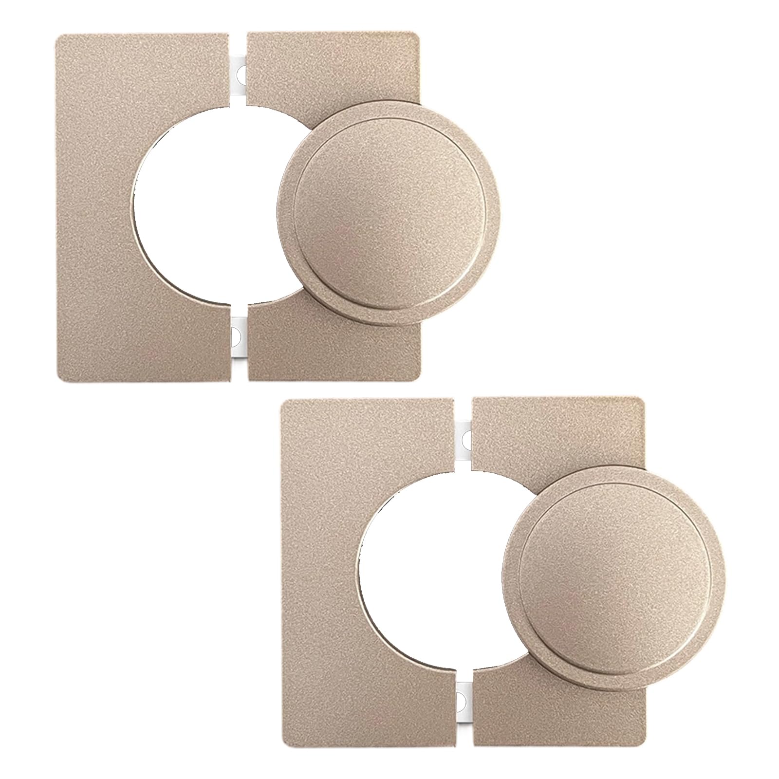 Kalttoy 100x100mm Air Conditioning Pipe Hole Concealer Panel Weather Resistant Decorative Panel for Home Improvement ABS Conditioning Pipe Cover
