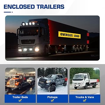4Pcs Rubber Coated Heavy Duty Magnetic Flag Holder for Oversize Load Signs