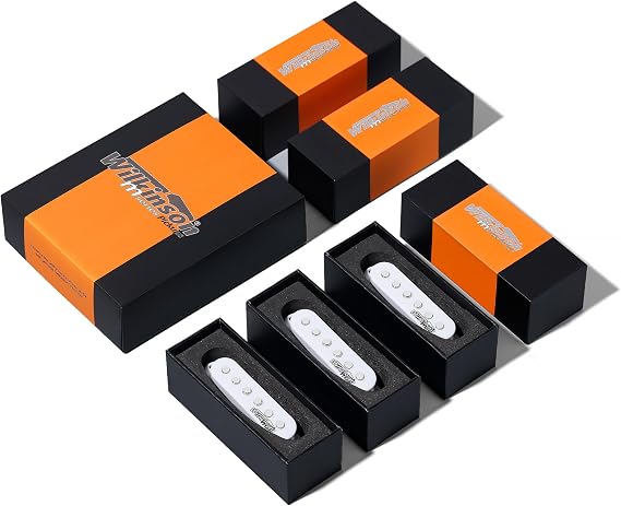 Wilkinson M Series WOVS Ceramic Single Coil Pickups SSS Set for ST Stratocaster style electric guitar(WOVS White)