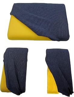 Ergositting Juego de fundas elásticas color azul para silla ergonómica – 3 piezas (asiento + 2 reposapiernas)