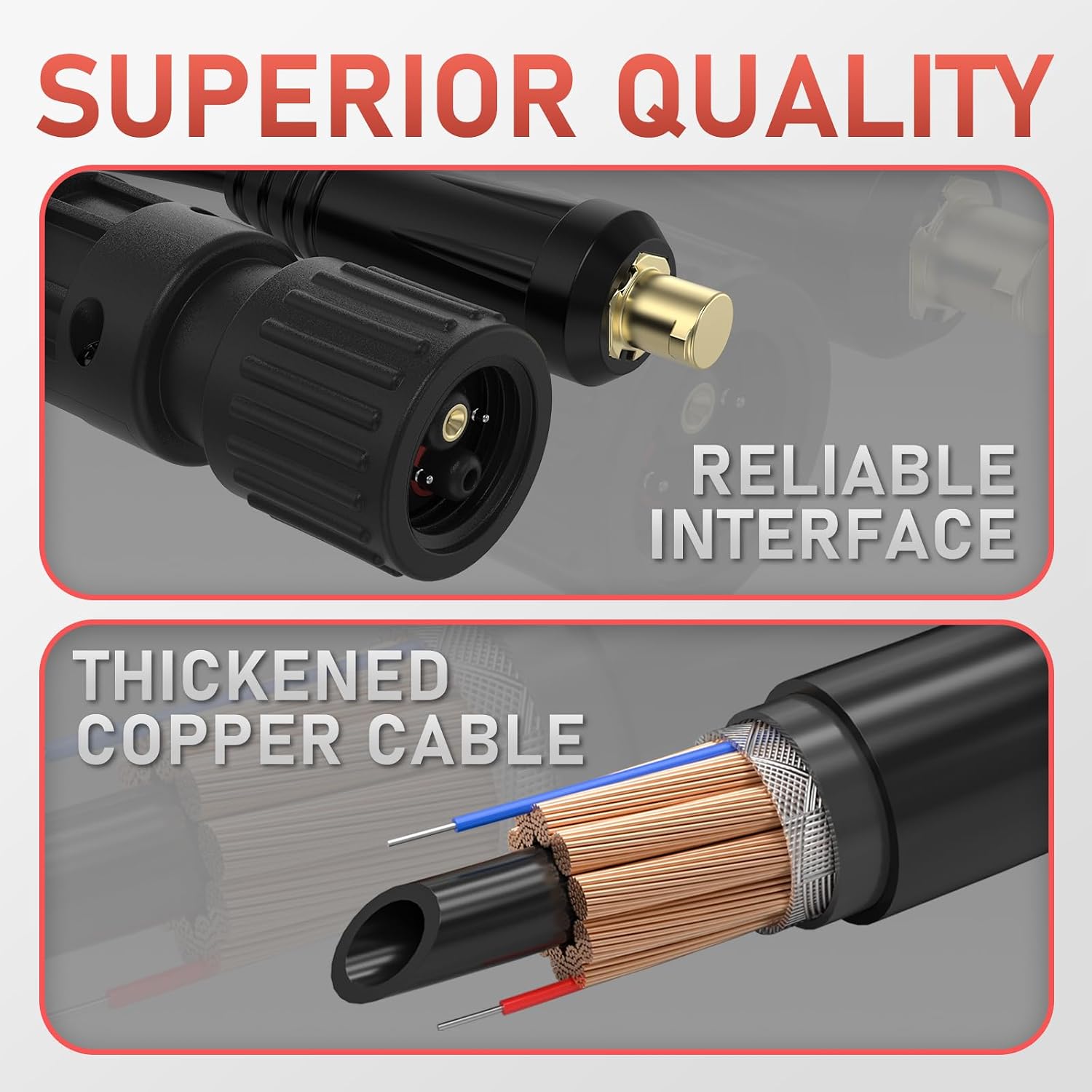 YESWELDER MIG Welding Torch, L140 Replacement Welding Gun for MIG-165DS PRO, 2.5m 8ft Length with 35-50 Quick Plug