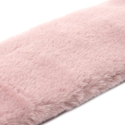 Miniatura 6 de Bufanda de felpa de invierno para niños y niñas, de piel sintética, esponjosa, cálida, para el cuello, bufandas, chal