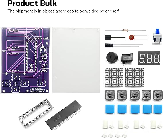 SMD Soldering Practice Kit, Electronics Welding Training Board with LED Feedback, Complete DIY Electronic Component Set for Hobbyists & Students (14+ Years)