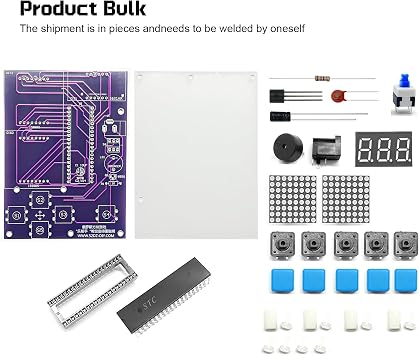 SMD Soldering Practice Kit, Electronics Welding Training Board with LED Feedback, Complete DIY Electronic Component Set for Hobbyists & Students (14+ Years)