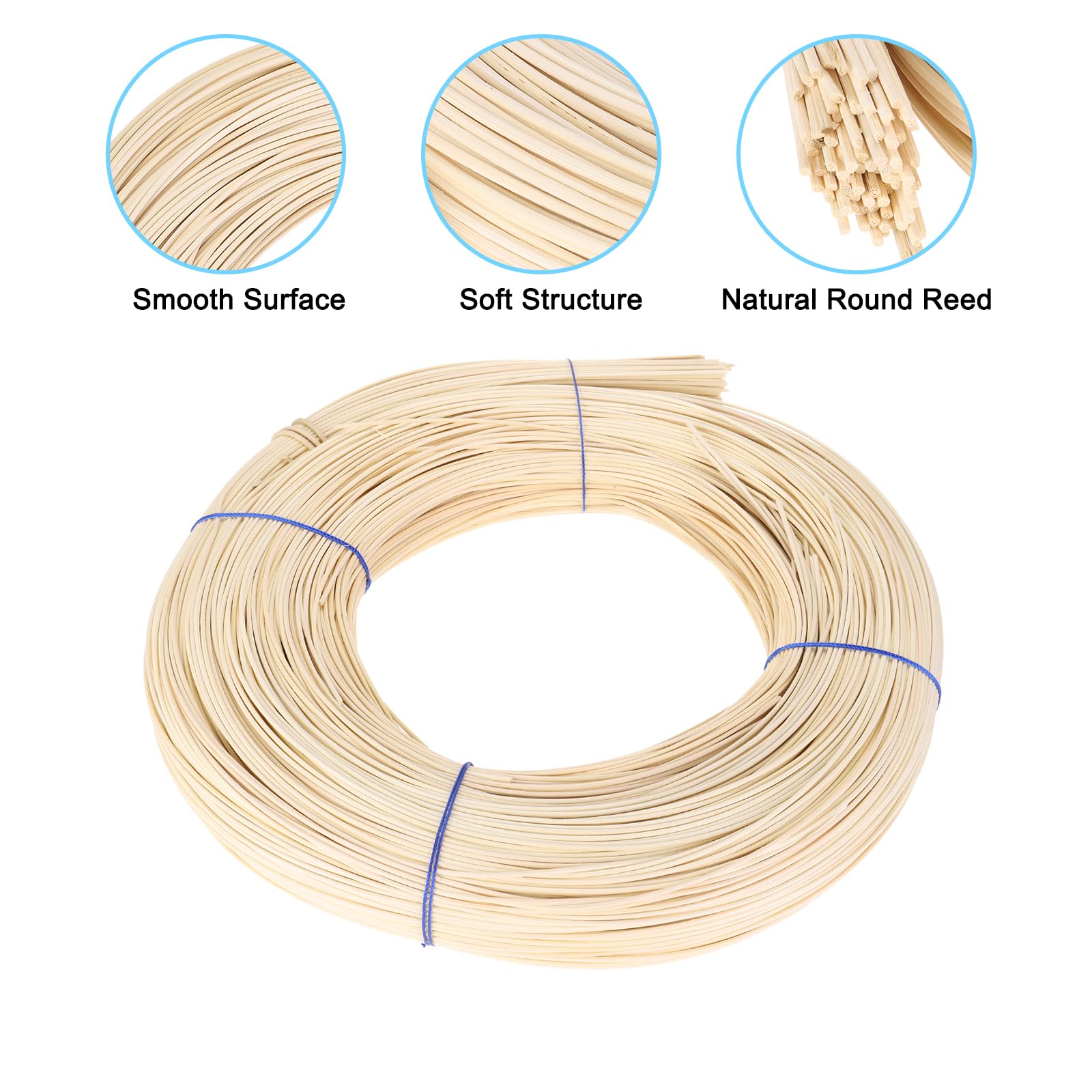 PATIKIL Round Reed Spline 1100ft x 0.07 inch - Image 3