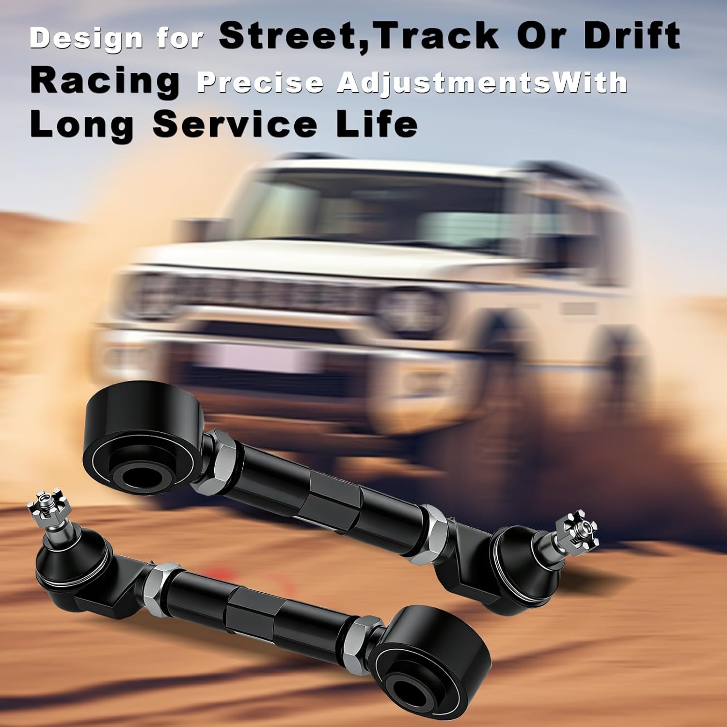 Adjustable Rear Camber Arms Kit - 2-Pack Replacement Rear Suspension Camber Control Arms for 2003-2007 Accord/2003-2008 Pilot/1999-2004 Odyssey/2004-2008 TSX