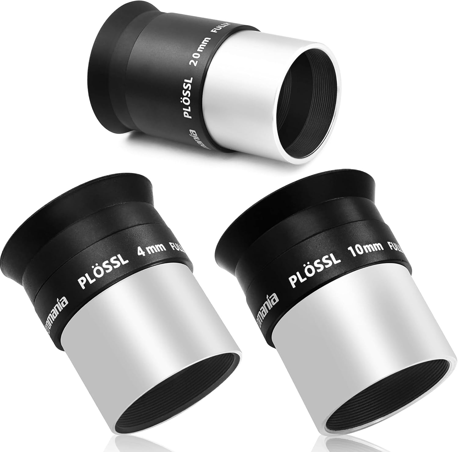 Astromania 20mm 1.25 Inch Plossl Telescope Eyepiece - Bundle with - 4mm/10mm 1.25 Inch Plossl Telescope Eyepiece