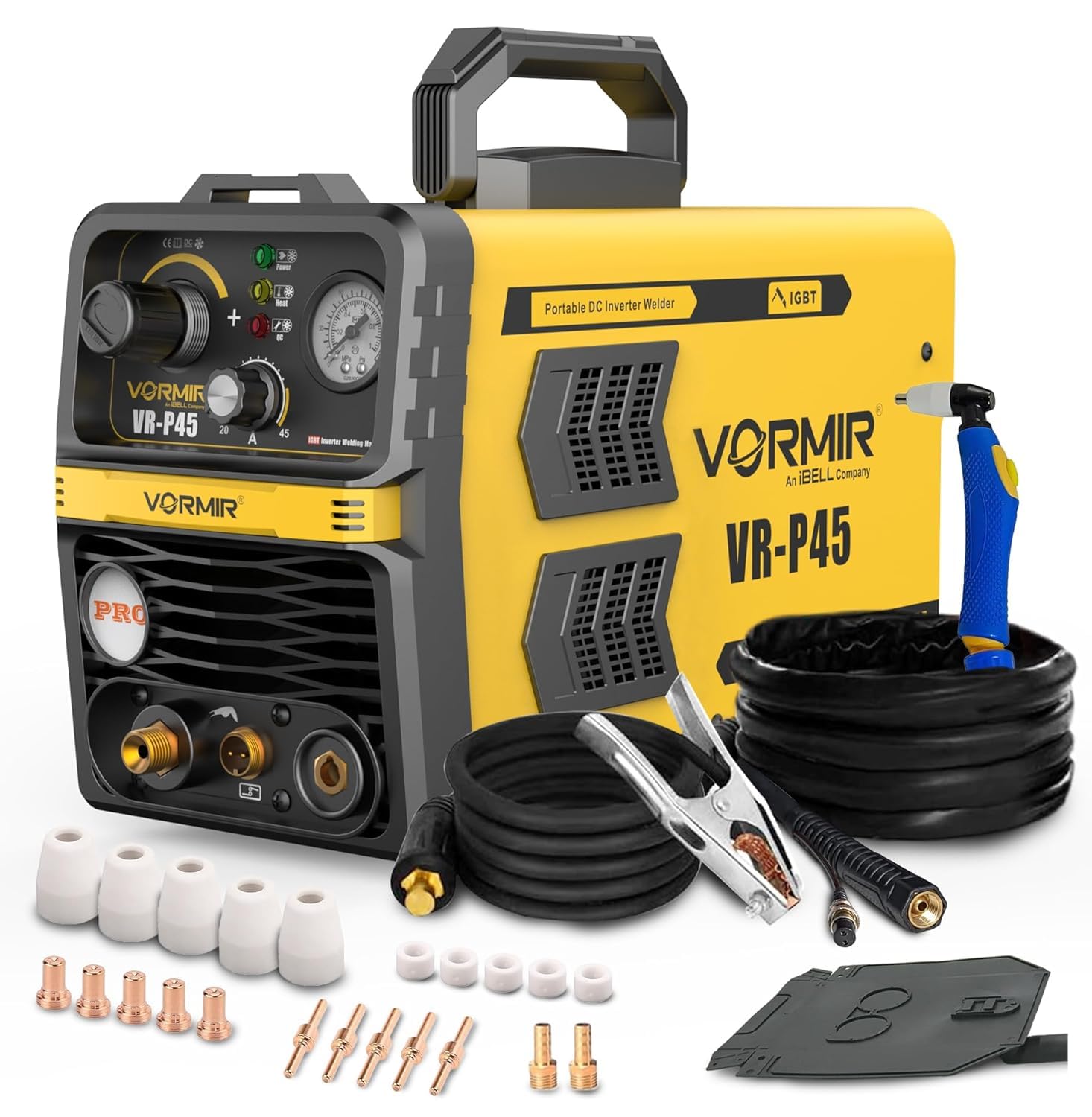 IBELL VORMIR VR P45 45A Air Plasma Cutter Machine (Used), 220V IGBT Inverter Plasma Cutting Machine, 295V No Load Voltage, Metal Plasma Cutter, Portable Plasma Cutting Machine - 12 Months Warranty-image-15