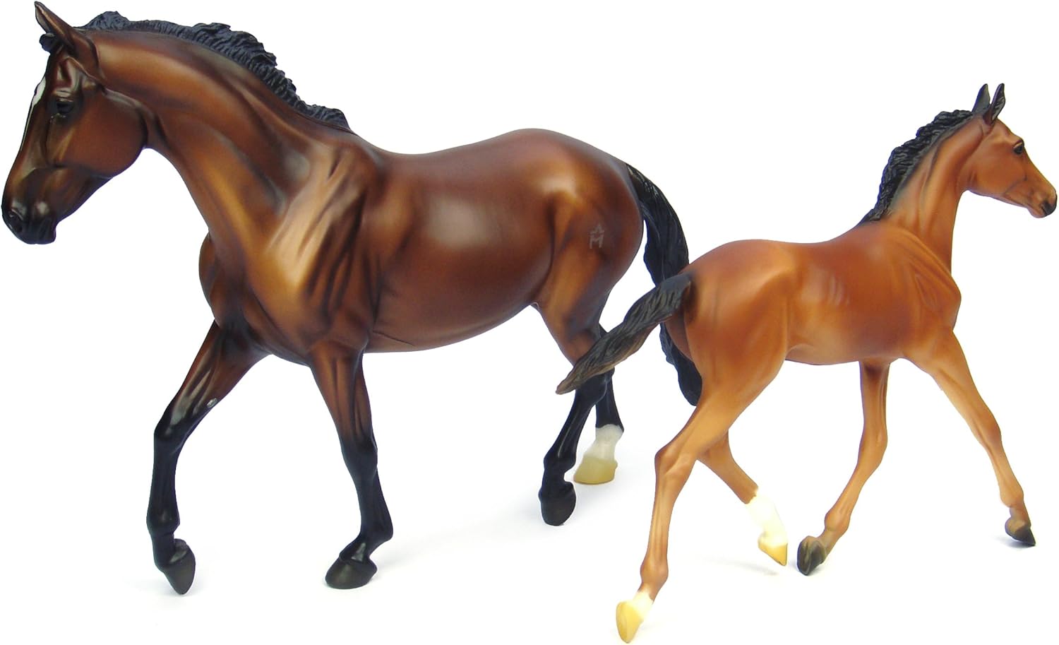 Creative Product Breyer Traditional Series GG Valentine & Heartbreaker | 2 Horse Set | Model Horse Toy | 1:9 Scale | Model #1474