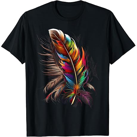 Feather Southwest Native American Indian Tribal Art Graphic T-Shirt