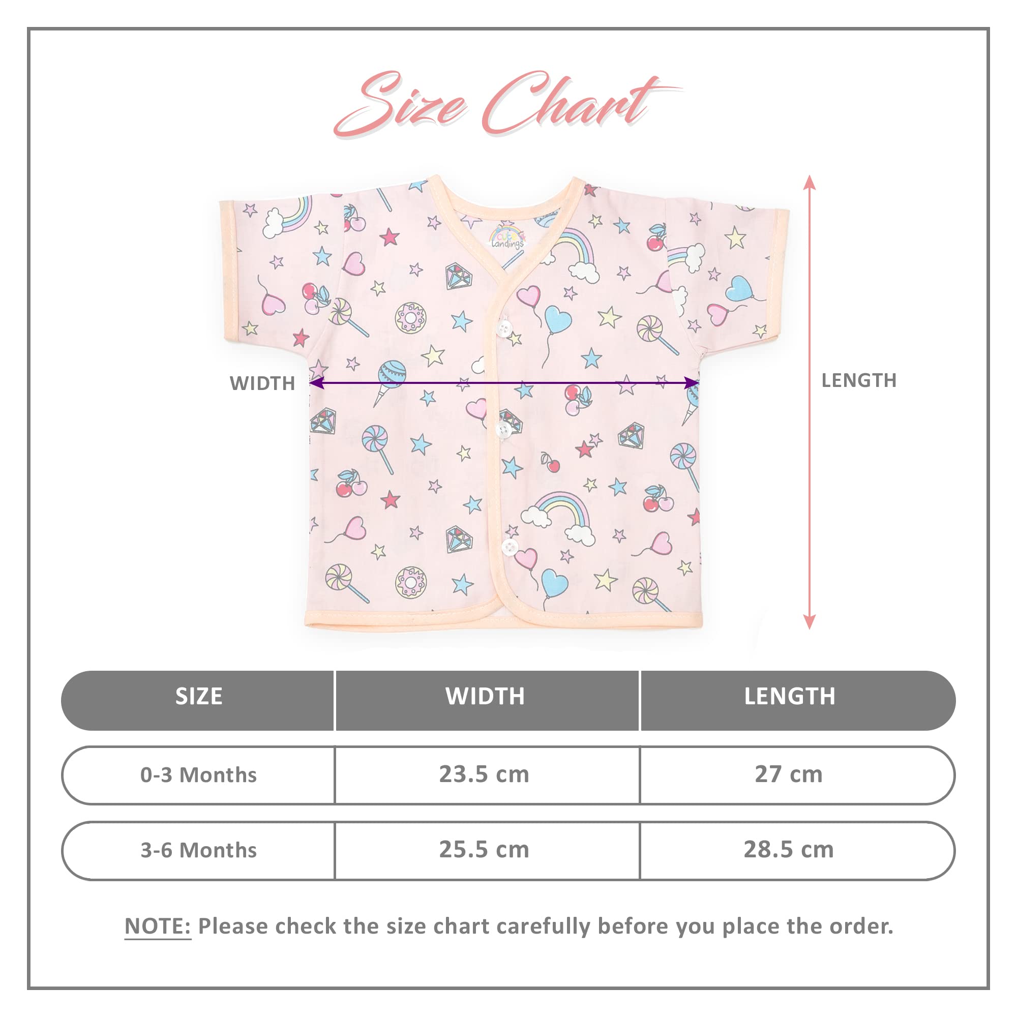 CUTE LANDINGS New Born Baby Soft Pure White Cotton Jhabla/Shirt/Tops (3-6 Months (with Sleeves)) 1