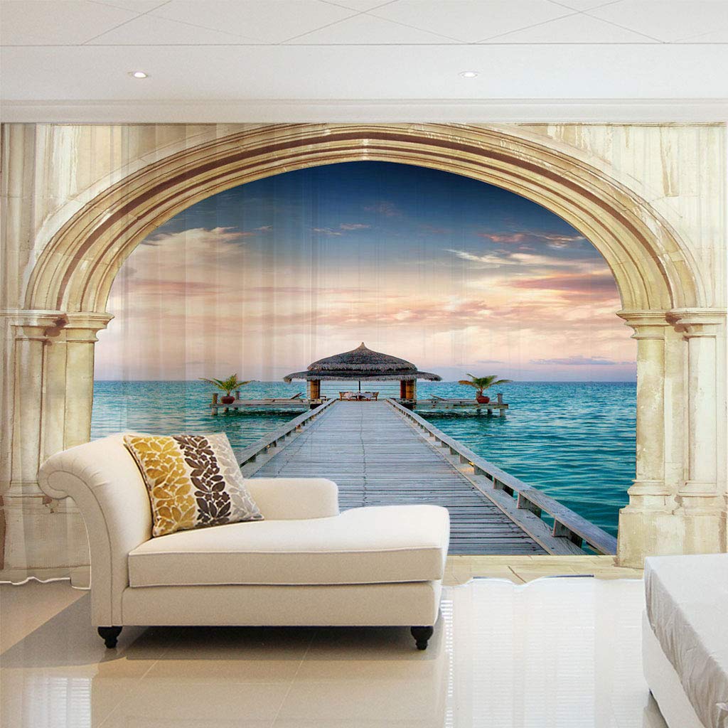 Voilage rideau transparent à oeillets 140x245cm salon lot de 2