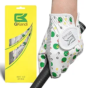 Kids Golf Glove Left Hand Value 1 Pack, Breathable Grip Soft Comfort Elastic Fabric Golf Gloves for Boys Girls Junior Youth Tooddler Pink Age 3-13
