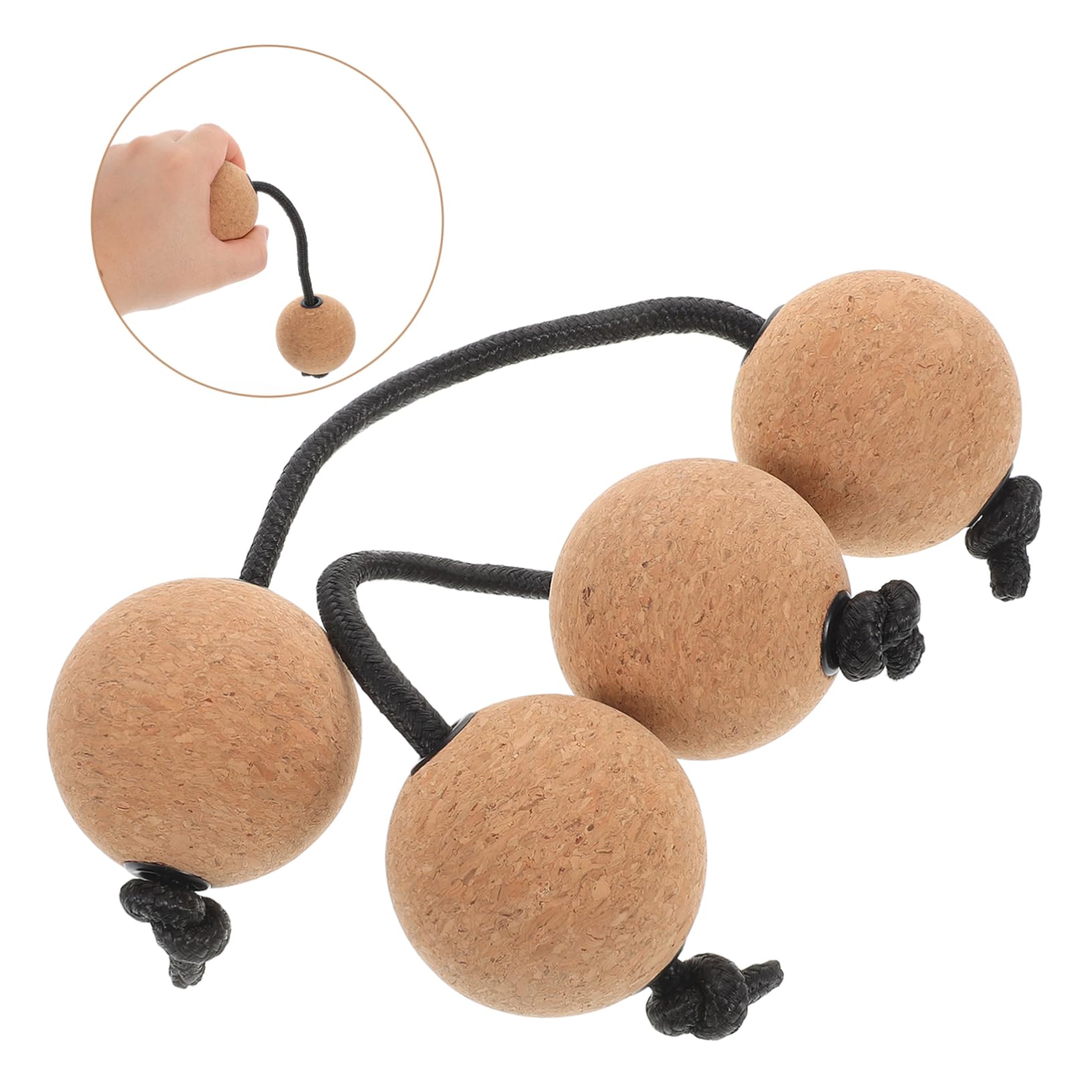 Shaker à Percussion Kashaka à Double Boule, 2 Paires